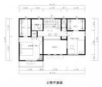 コロナ禍の間取り(1) 2階平面図