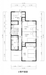 コロナ禍の間取り(2)2階